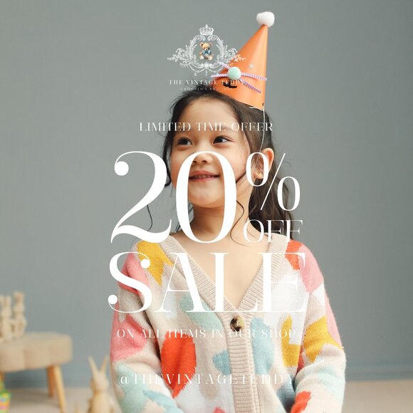Happy Birthday! 20% Off Sale @thevintageteddy - Picture 1 of 1